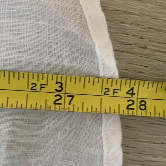 Frank & Eileen EILEEN Relaxed Button Up Shirt in Classic Linen White Lagenlook - Picture 8 of 14